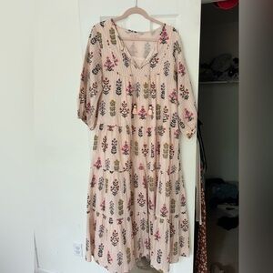 Pink Chicken Pastel Floral Dress